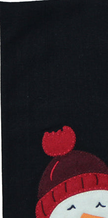 Snowman   Black towel  Set of 2 ET084010