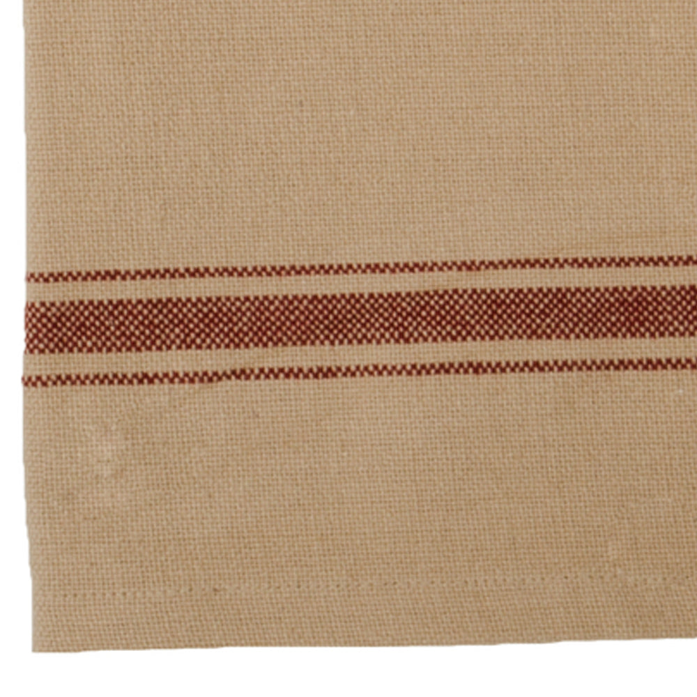 Grain Sack Barn Red Grain Sack Stripe Barn Red Towel Set Of Two - Interiors by Elizabeth