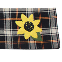Thumbnail for 2 in 1 Primitive Fall Plaid Sunflower, Jack-o-lantern Towel Set of two ET220017