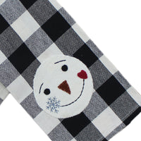 Thumbnail for 2 in 1 Buffalo Check Sunflower, Snowman Face  Towel Set of two ET220018
