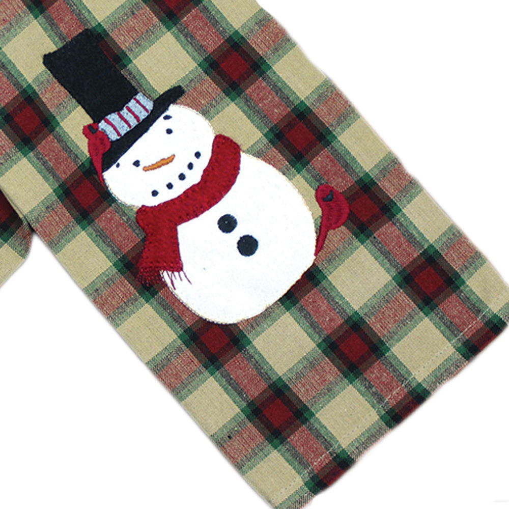 2 in 1 Winterberry Santa Hat, Snowman Towel Set of two