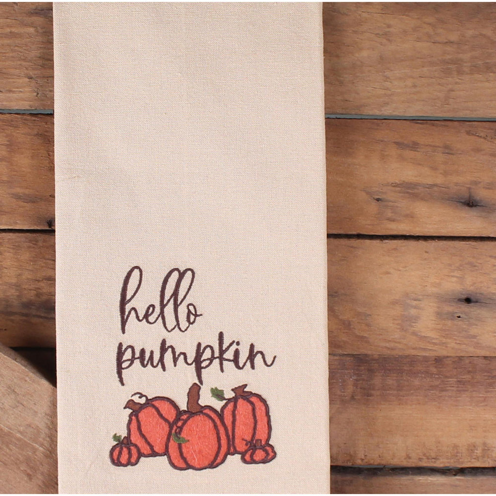 F hello pumpkin Towel  Set of 2 ET376024