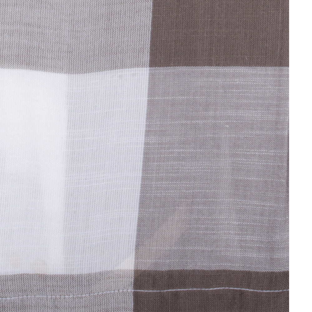 Buffalo Check Towel Cream Pewter Set Of Two