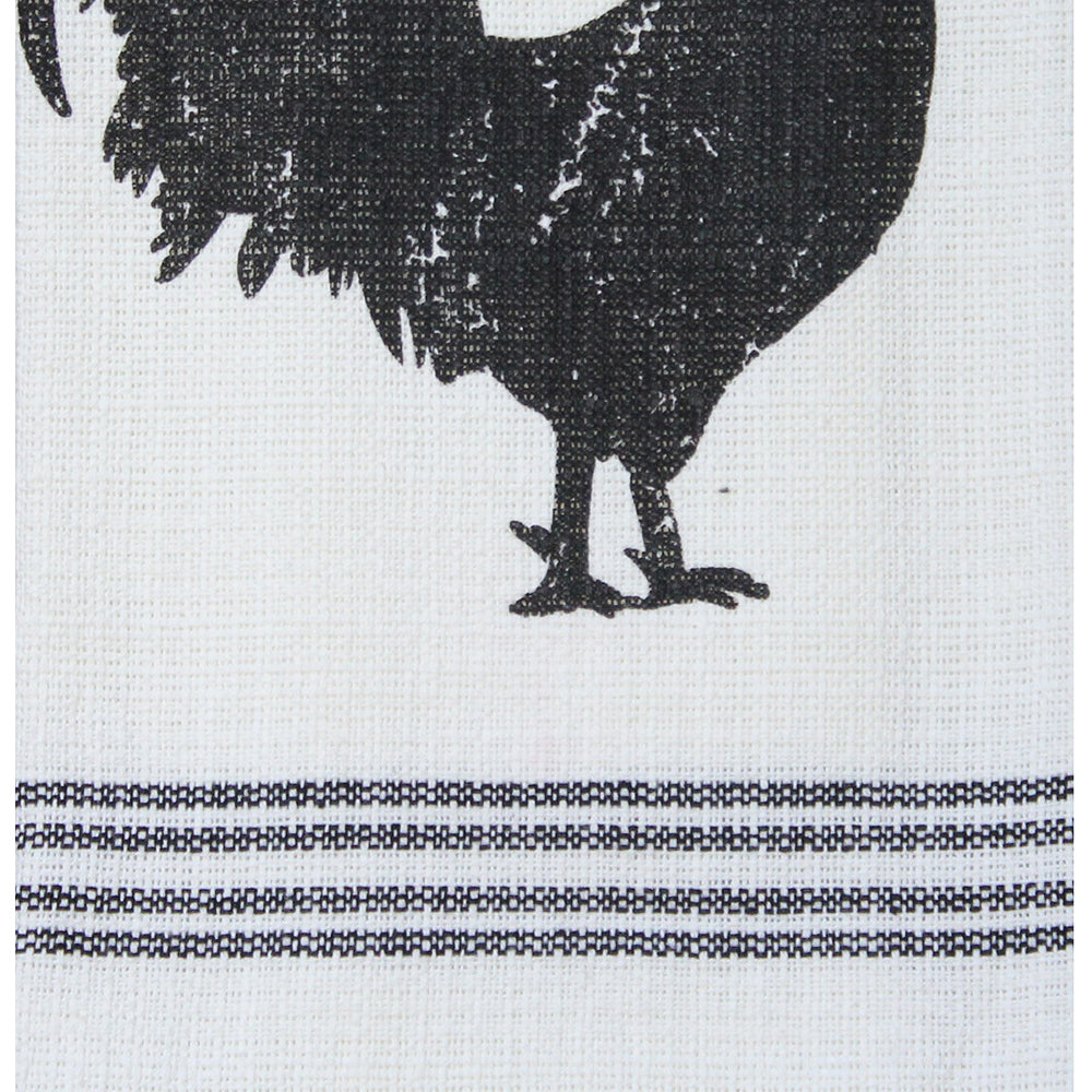 Farmhouse Rooster - Cream Set of two