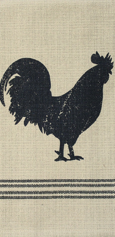Farmhouse Rooster Oat Towel - Interiors by Elizabeth