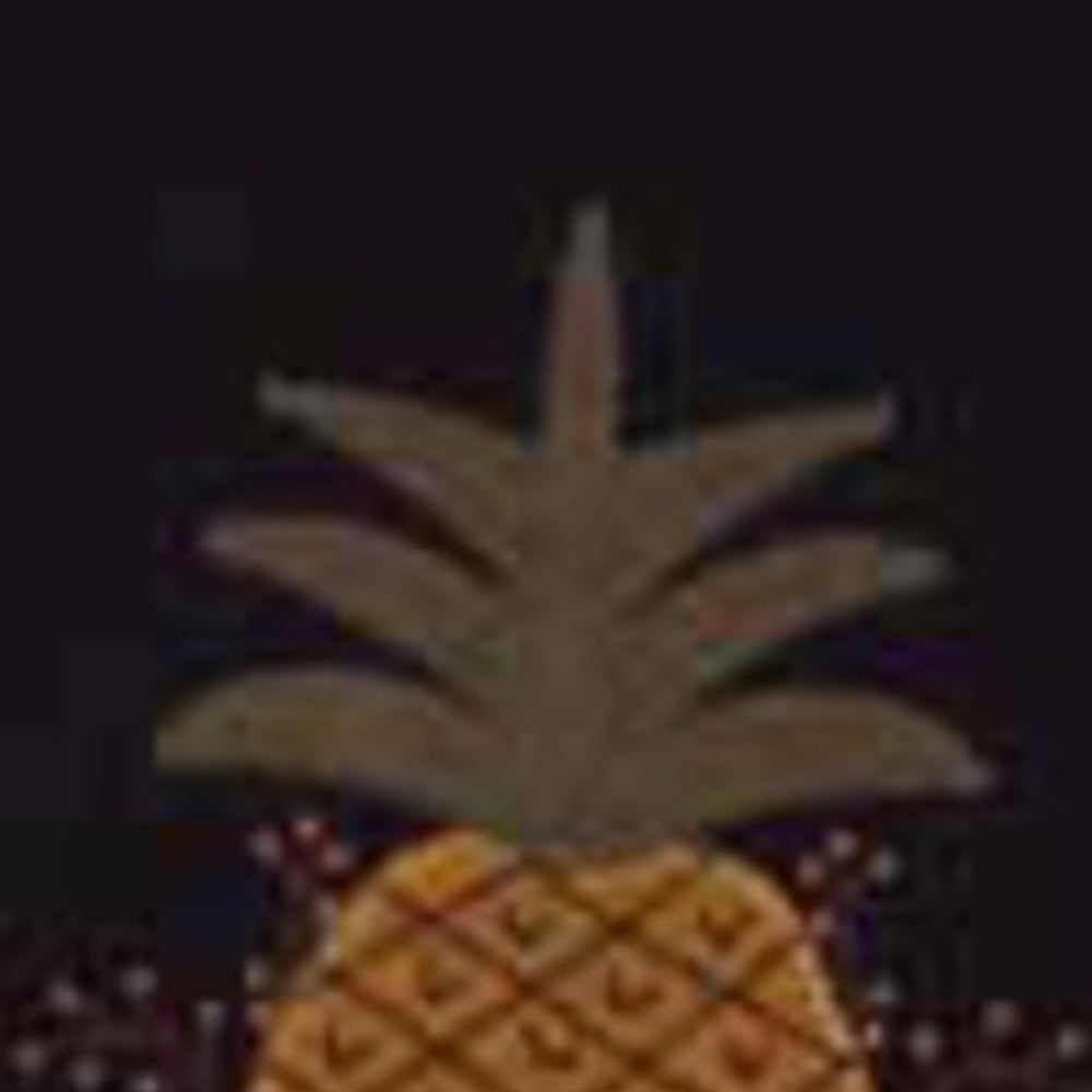 Black Pineapple Welcome Towel Set Of Two - Interiors by Elizabeth