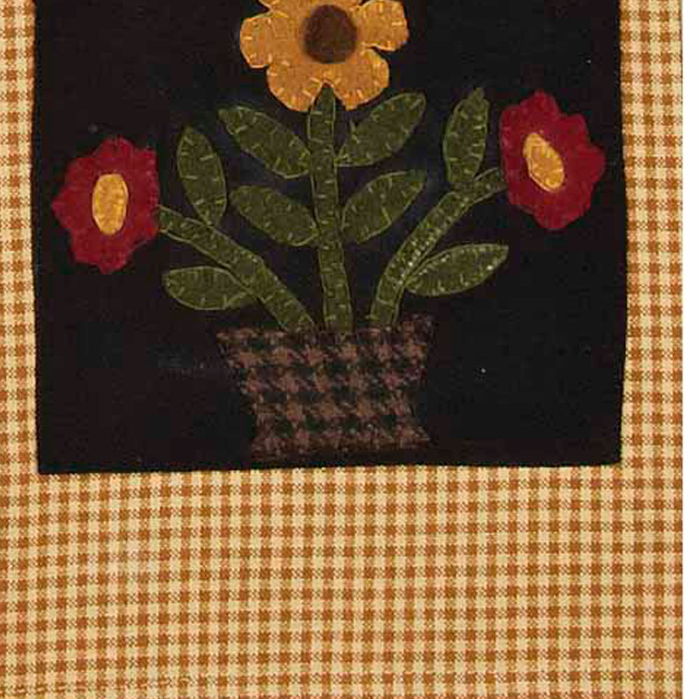 Black Mustard Blooms Towel Set Of Two - Interiors by Elizabeth