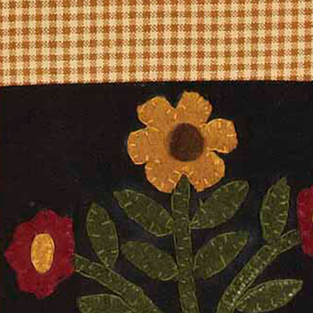 Black Mustard Blooms Towel Set Of Two - Interiors by Elizabeth