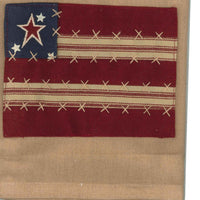 Thumbnail for Nutmeg Indigo Barn Red Stars And Stripes Towel Set Of Two - Interiors by Elizabeth