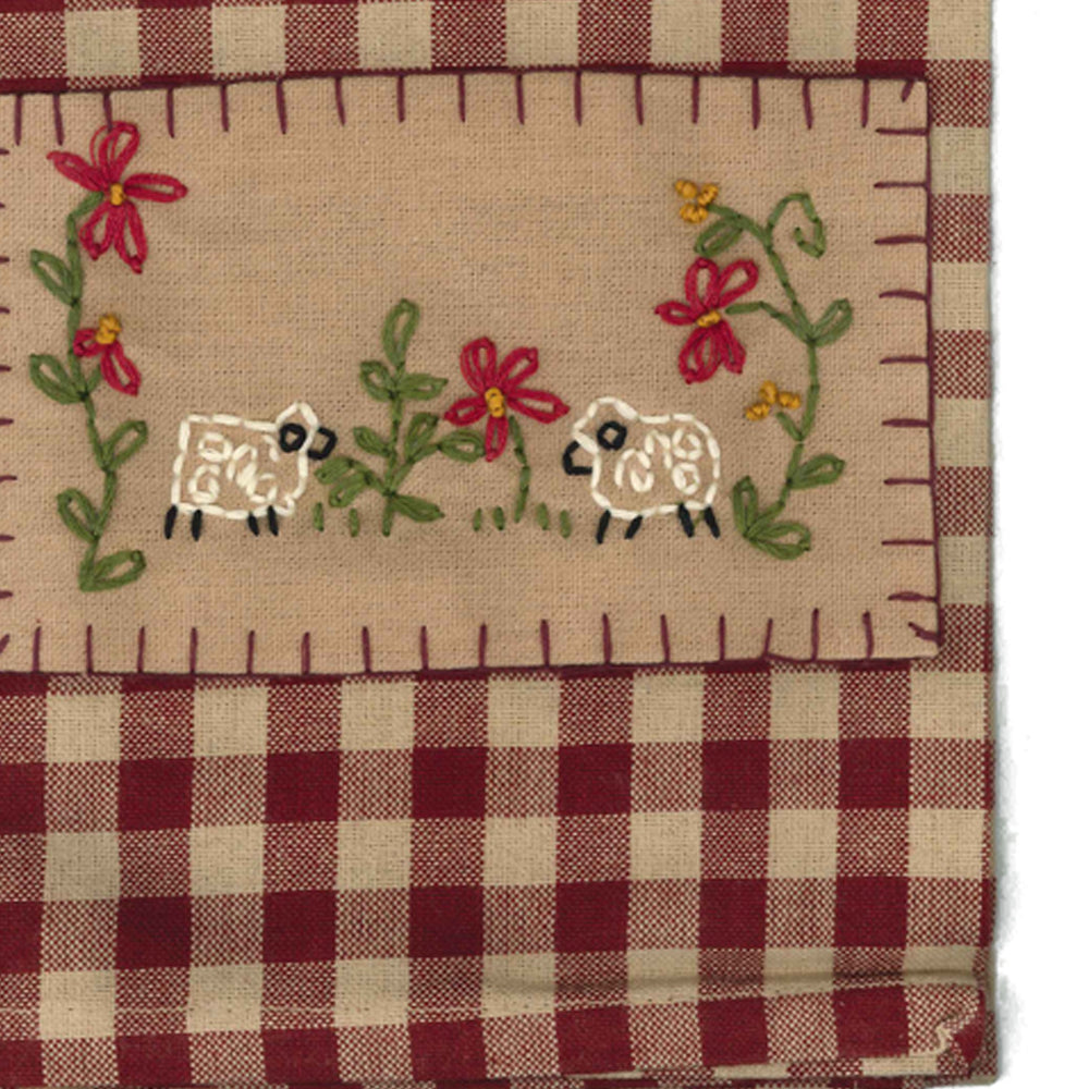 Barn Red Nutmeg 2 Sheep Towel Set Of Two - Interiors by Elizabeth