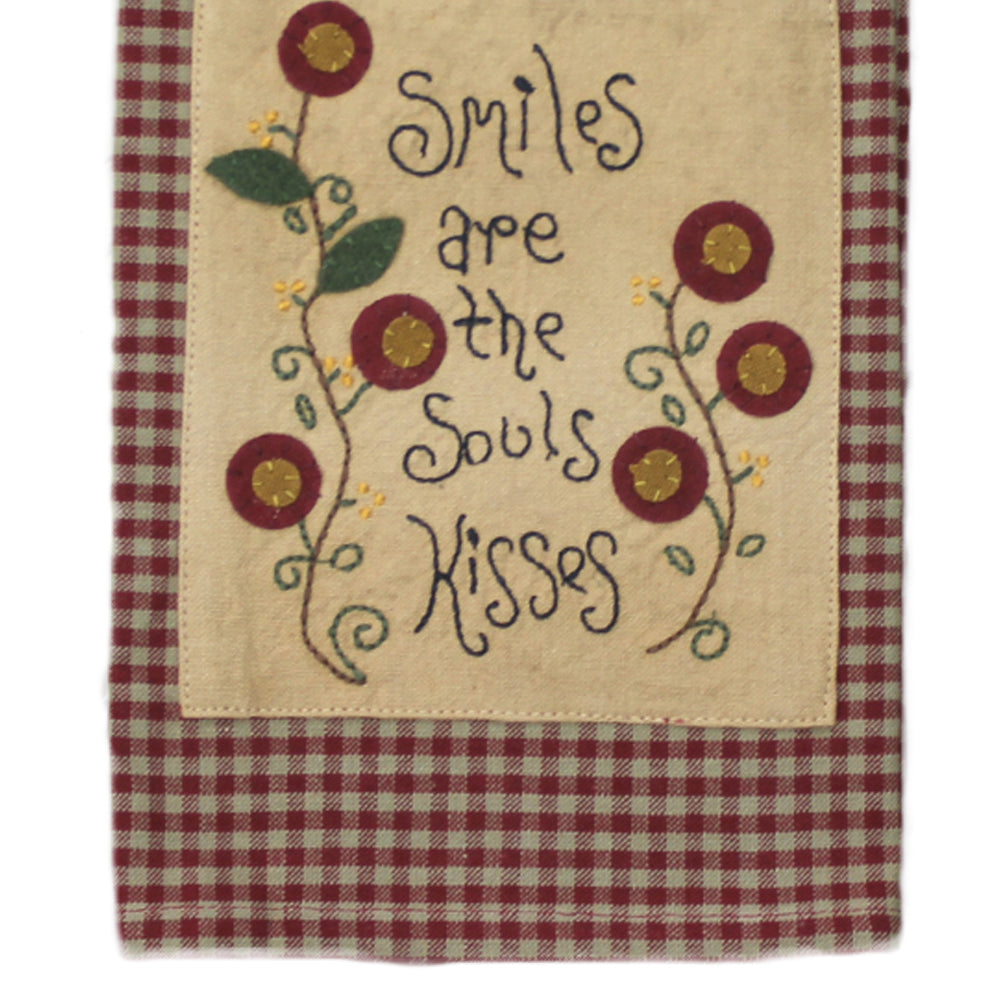 Smiles are the Souls Kisses Towel Set of two ETAS5500