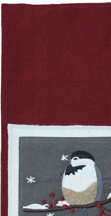 Chickadees Red towel  Set of 2 ETGD2085