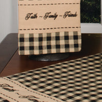 Thumbnail for Black Nutmeg Faith Family Friends Towel Set Of Two - Interiors by Elizabeth