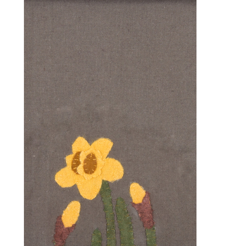 Grey Daffodil Towel Set of two