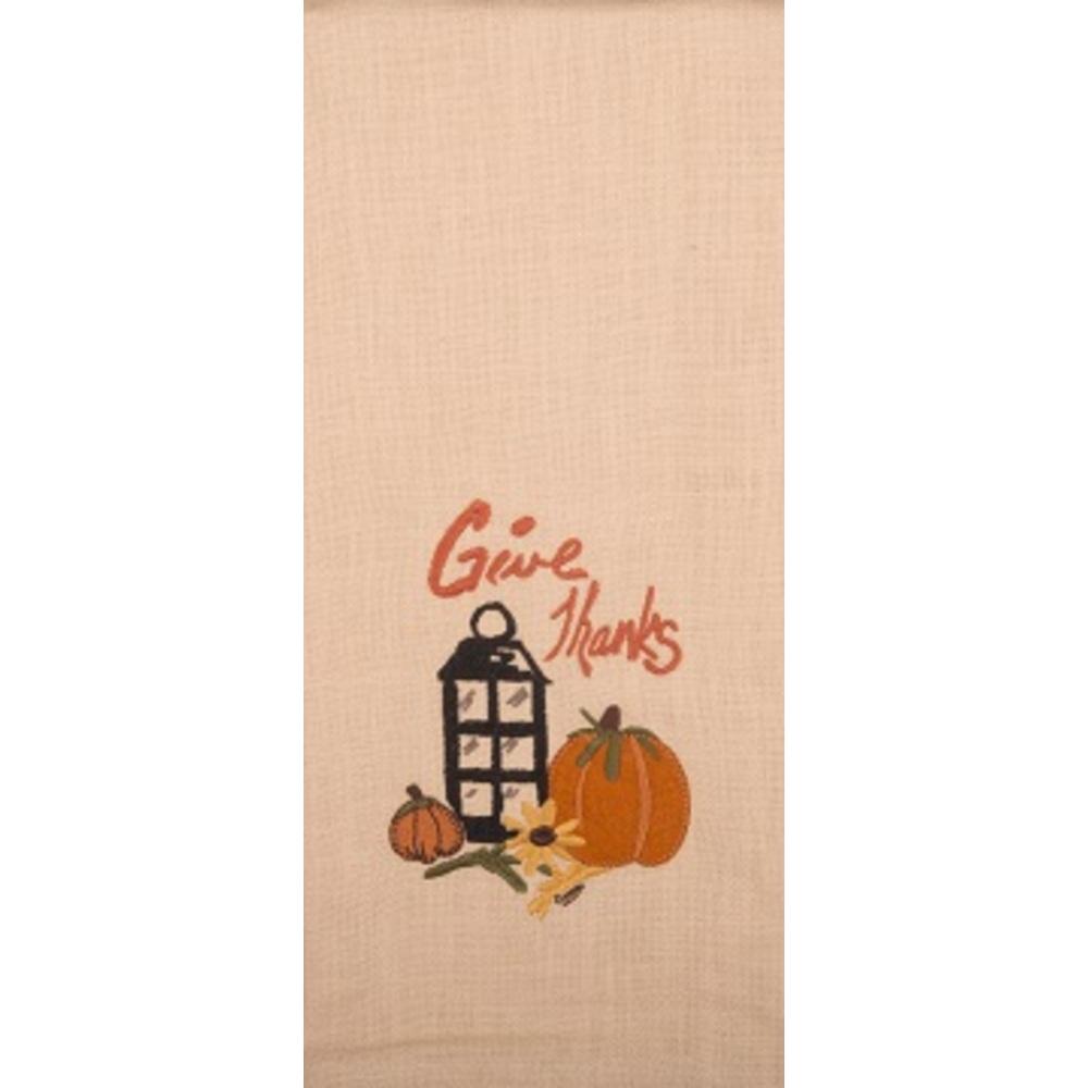 Give Thanks   Towel -  Interiors by Elizabeth
