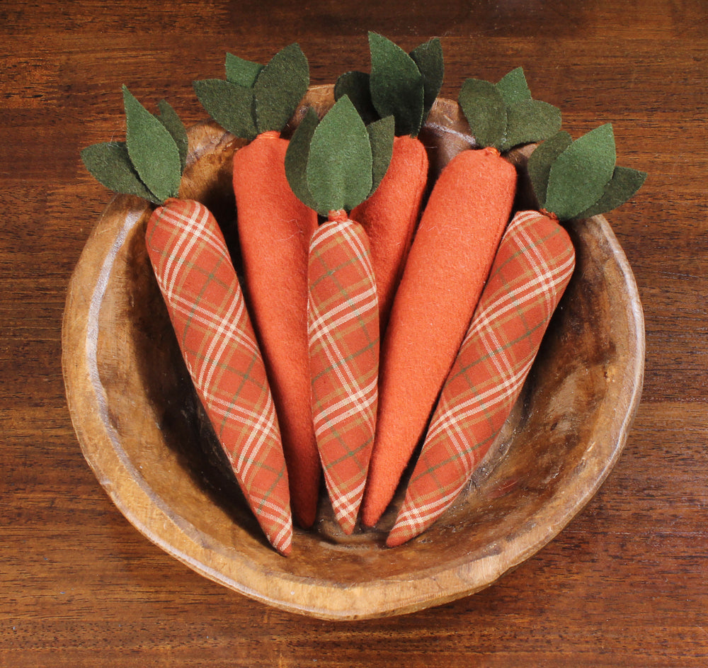 Carrot Fills set of 6 Orange Home Accents  - Interiors by Elizabeth