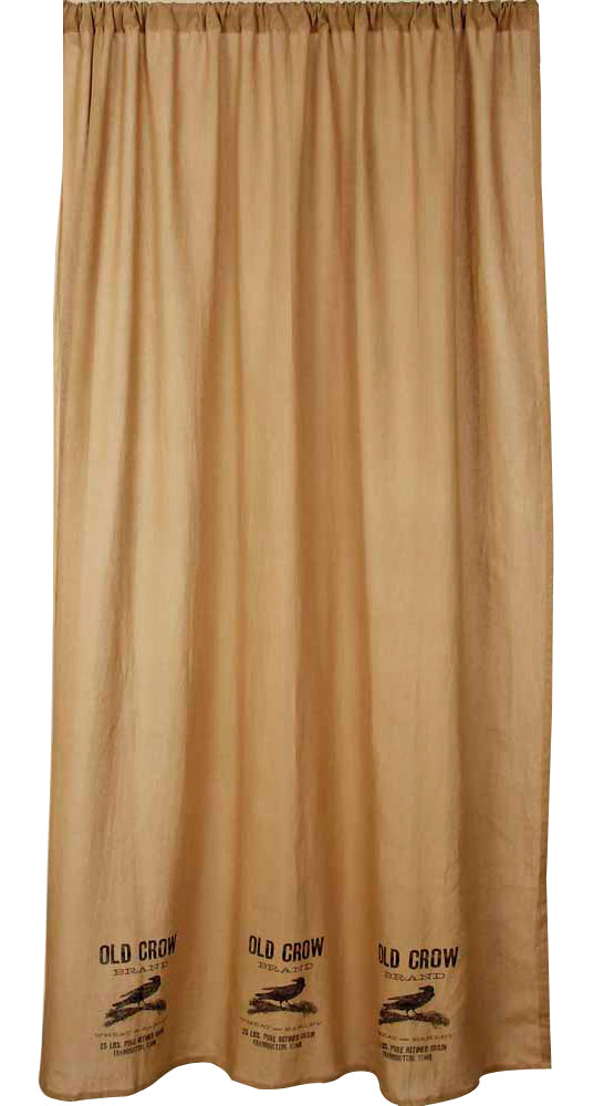 Tea Dyed Old Crow 63" Panel Unlined - Interiors by Elizabeth