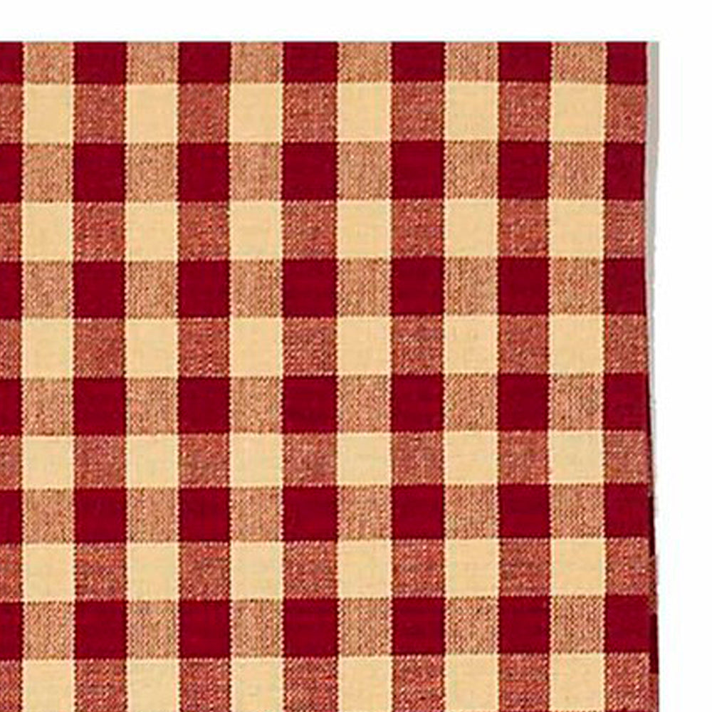 Barn Red Nutmeg Heritage House Check Barn Red Towel Set Of Six - Interiors by Elizabeth