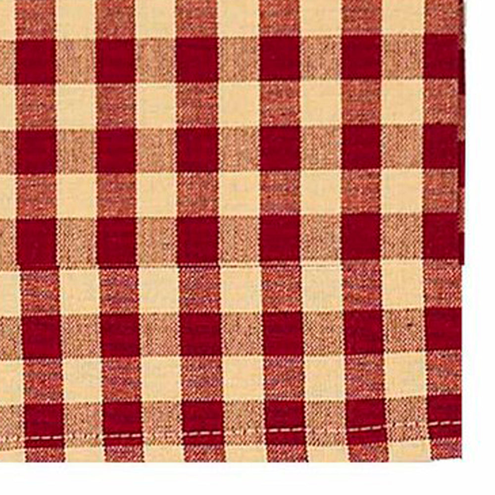 Barn Red Nutmeg Heritage House Check Barn Red Towel Set Of Six - Interiors by Elizabeth