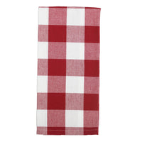 Thumbnail for Buffalo Check Crimson Red Kitchen Towel - Interiors by Elizabeth