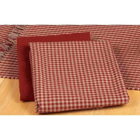 Barn Red-Oat Newbury Gingham Towel - Set of Six - Interiors by Elizabeth