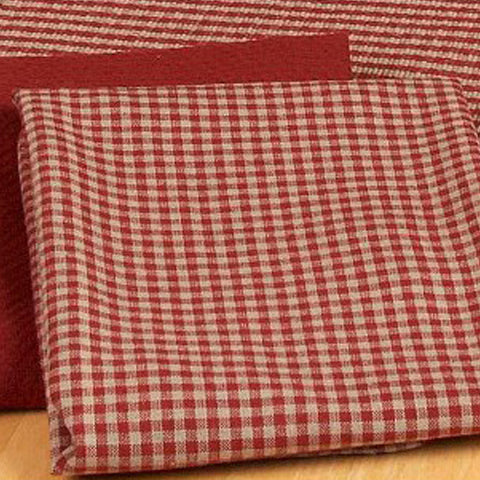 Barn Red Oat Newbury Gingham Towel Set Of Six - Interiors by Elizabeth