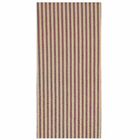 Thumbnail for Barn Red-Nutmeg York Ticking Towel - Set of Six - Interiors by Elizabeth
