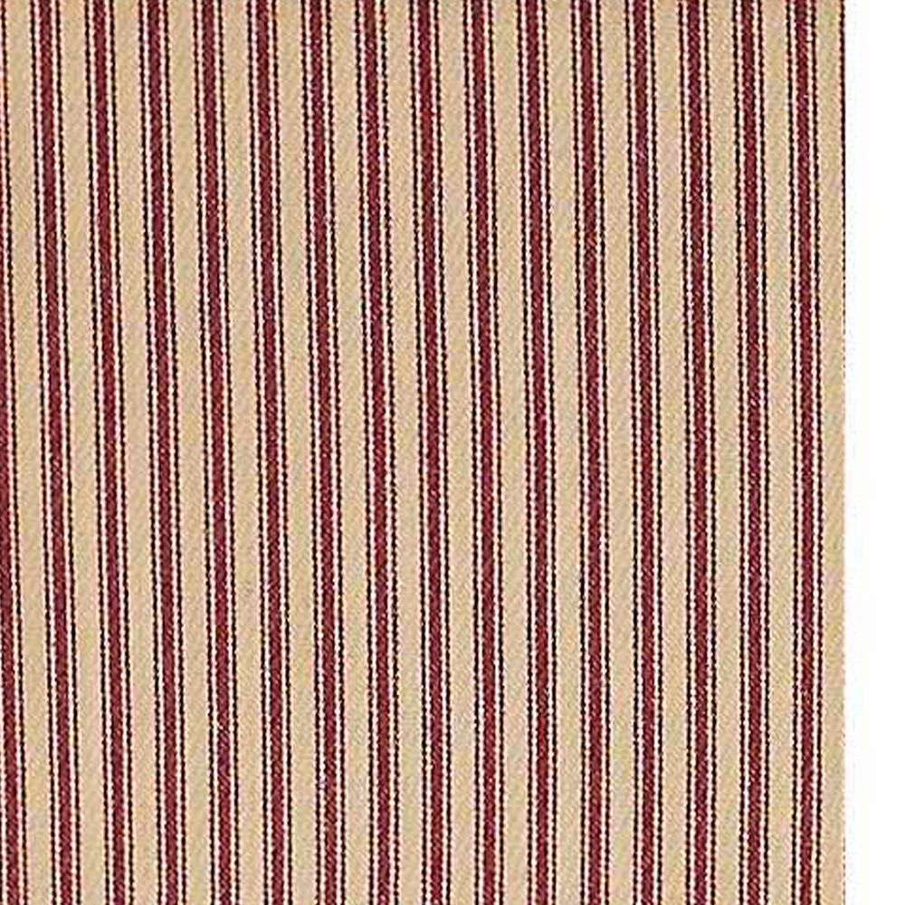 Barn Red Nutmeg York Ticking Towel Set Of Six - Interiors by Elizabeth