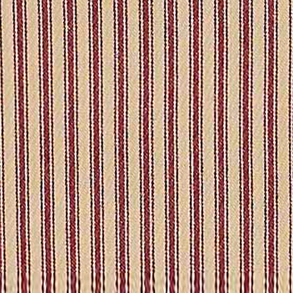 Barn Red Nutmeg York Ticking Towel Set Of Six - Interiors by Elizabeth