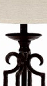 Thumbnail for Black Open Metal Table Lamp - Interiors by Elizabeth