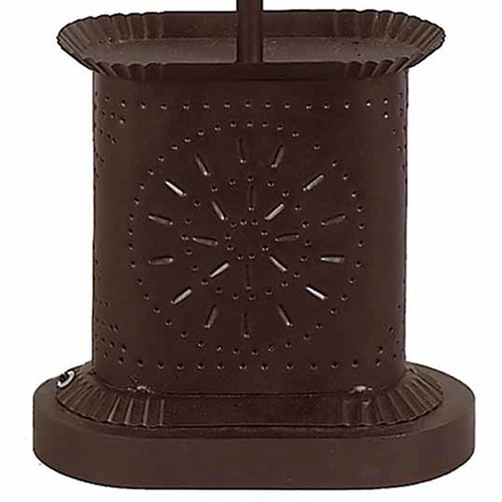 Black Stars Punched Tin Accent Lamp - Interiors by Elizabeth