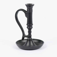 Thumbnail for Black Williamsburg Candle Holder Metal - Interiors by Elizabeth