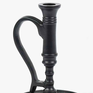 Black Williamsburg Candle Holder Metal - Interiors by Elizabeth