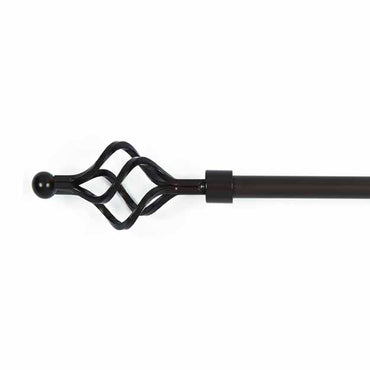 Black Nest Curtain Rod Large Metal - Interiors by Elizabeth