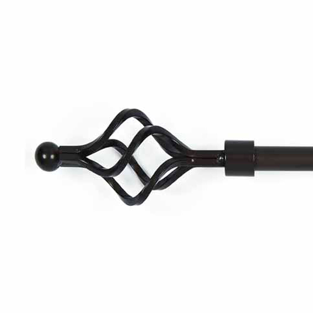 Black Nest Curtain Rod Large Metal - Interiors by Elizabeth