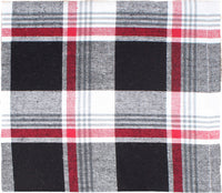 Thumbnail for Winter Plaid Black, Red, Cream napkin  - Interiors by Elizabeth