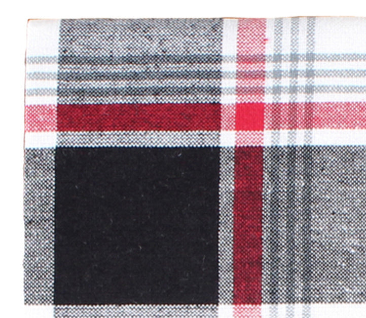 Winter Plaid Black, Red, Cream napkin set of 6 NK044019