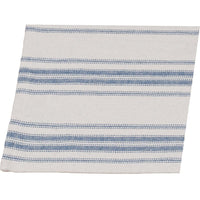 Thumbnail for Colonial Blue-Cream Grain Sack Stripe Napkin - Set of Six - Interiors by Elizabeth