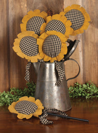 Thumbnail for Sunflower Sticks Pack of 6 Ornament - Interiors by Elizabeth