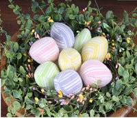 Thumbnail for Egg Fills set of 8 Pastels Napkin  - Interiors by Elizabeth