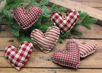 Thumbnail for Heart Ornaments - set of 6 Ornament - Interiors by Elizabeth