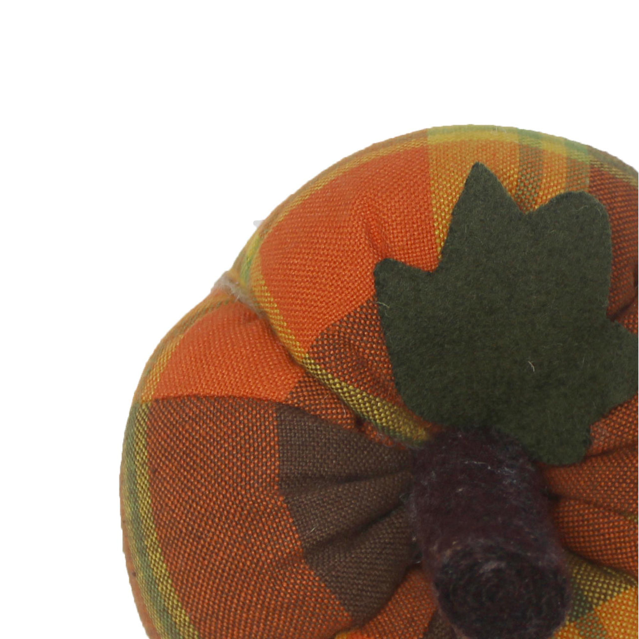 F Autumn Plaid Pumpkin  4 Inx3 In ON336021
