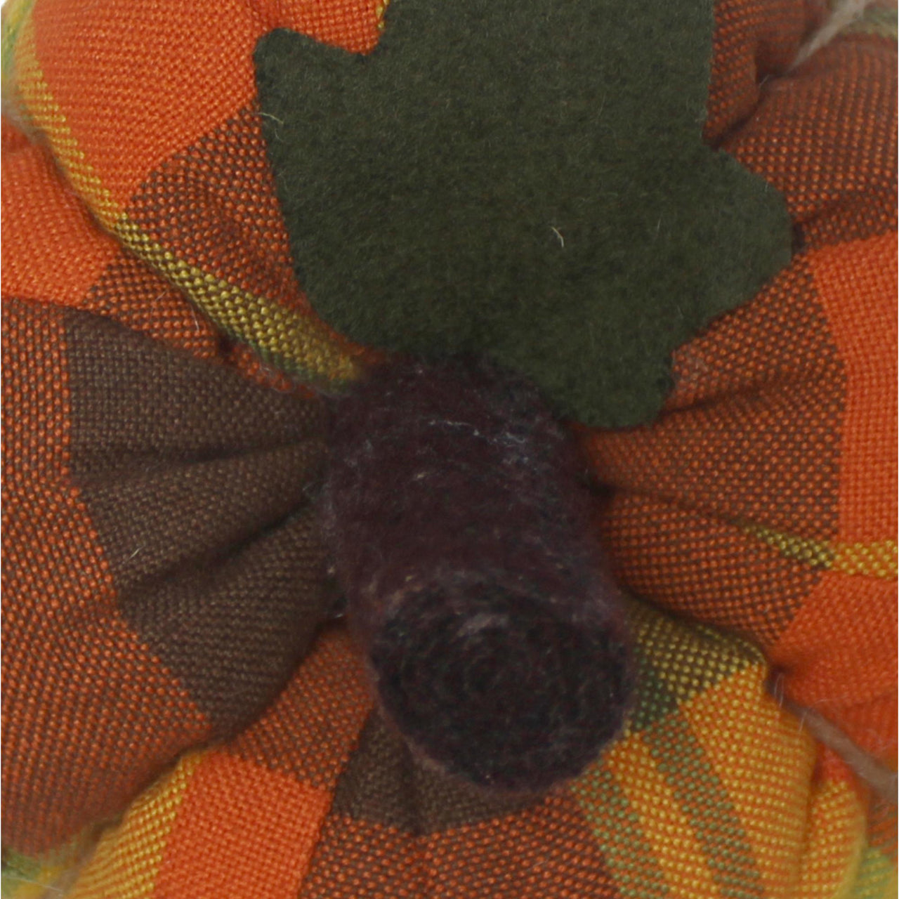 F Autumn Plaid Pumpkin  4 Inx3 In ON336021