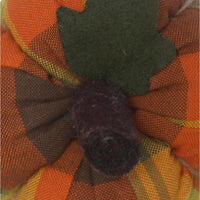 Thumbnail for F Autumn Plaid Pumpkin  4 Inx3 In ON336021