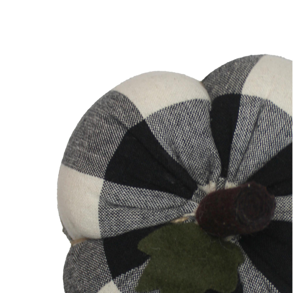 F Buffalo Check Black Pumpkin  4 Inx3 In ON510211