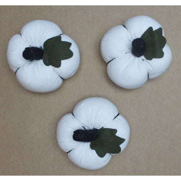F White Mini Pumpkins set of 3 - Interiors by Elizabeth