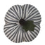 F White Black Ticking Pumpkin 6 Inx4 In - Interiors by Elizabeth