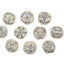 Circle Embroidered Ornaments Set of 15 ONAS5700
