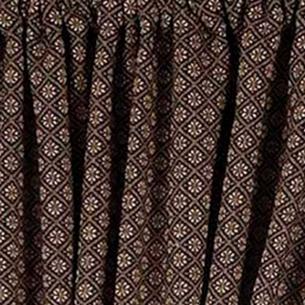 Black Nutmeg Kingston Jacquard 63" Panels Lined - Interiors by Elizabeth