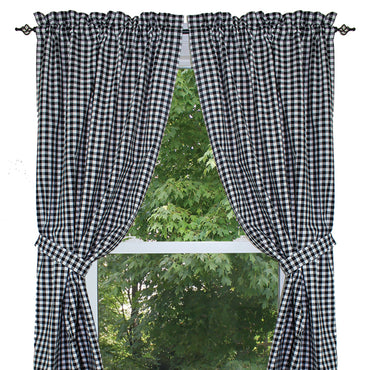 Heritage House Check - Black & Cream Panels P6640011